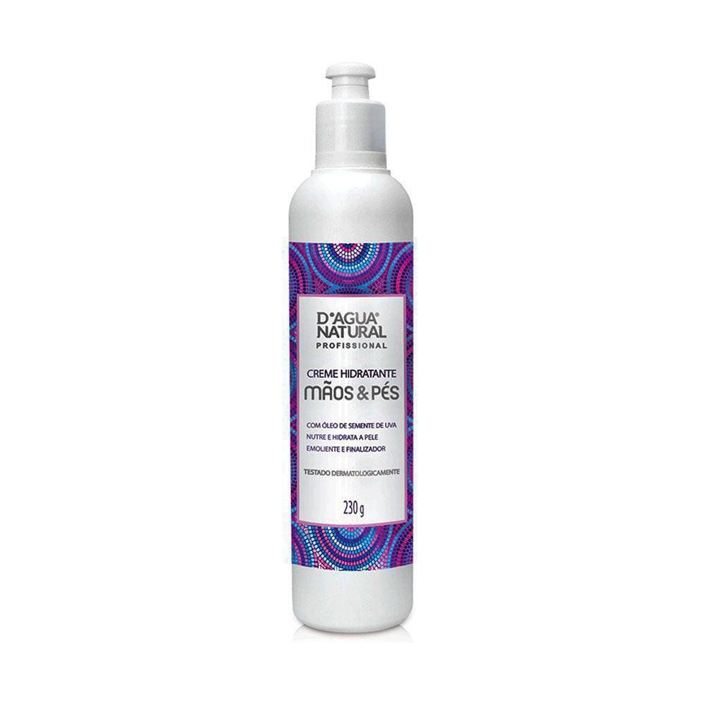 Creme Hidratante Mãos E Pés 230G D`Agua Natural