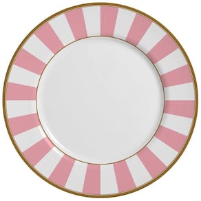 Sousplat Stripe Rosa 34cm Cerâmica Alleanza