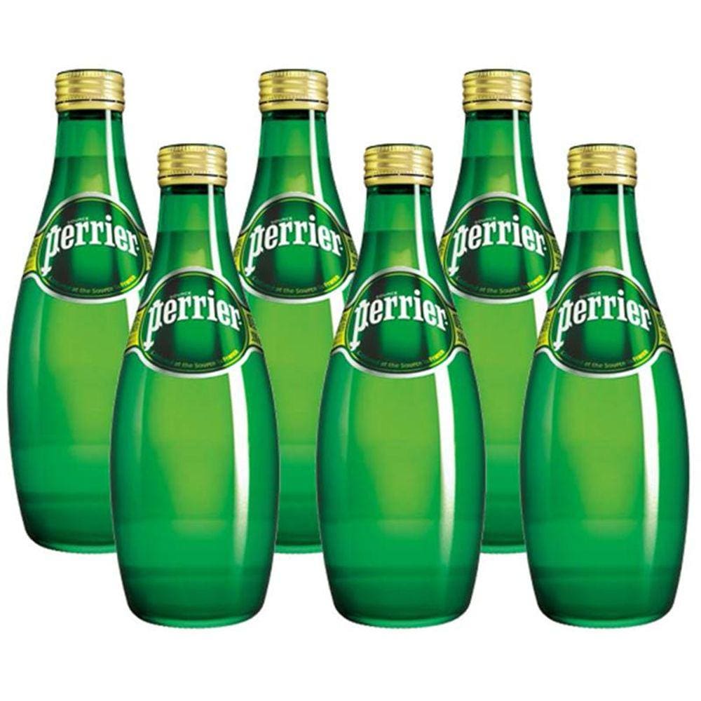 Água Mineral Perrier Gaseificada 330ml 06 Unidades