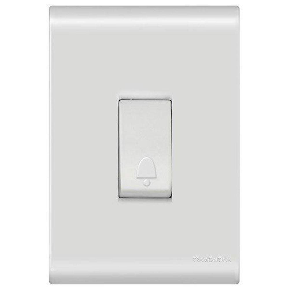 Conjunto 1 Interruptor Pulsador Campainha - Tramontina Liz