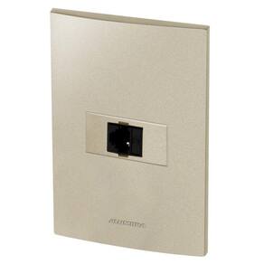 Conjunto 1 Tomada Telefone Rj11 - Inova Champanhe - Acp24