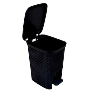 Lixeira Preta Ou Cinza 7L Com Pedal Para Banheiro