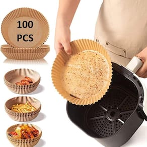 100 Formas Descartável Para Fritadeira Air Fryer 16Cm Papel