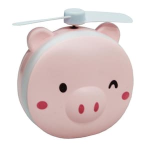Mini Ventilador Espelho Portátil Led Usb Fan Rosa Haiz