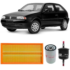Kit Filtro Ar Óleo Combustível Gol 1.6 8v 97 A 2002 Gasolina