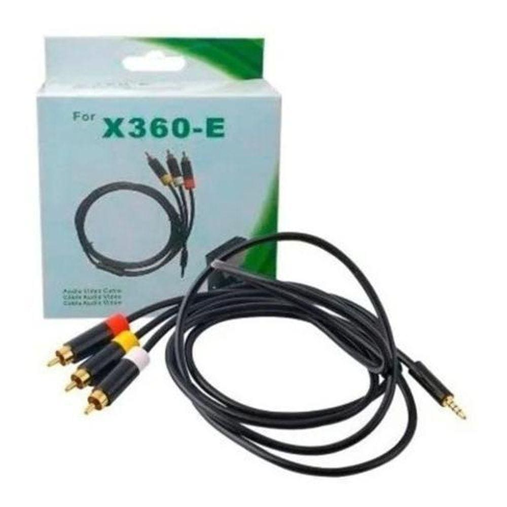 Cabo Av Audio Video Imagem Tv Antiga Xbox 360 Super Slim