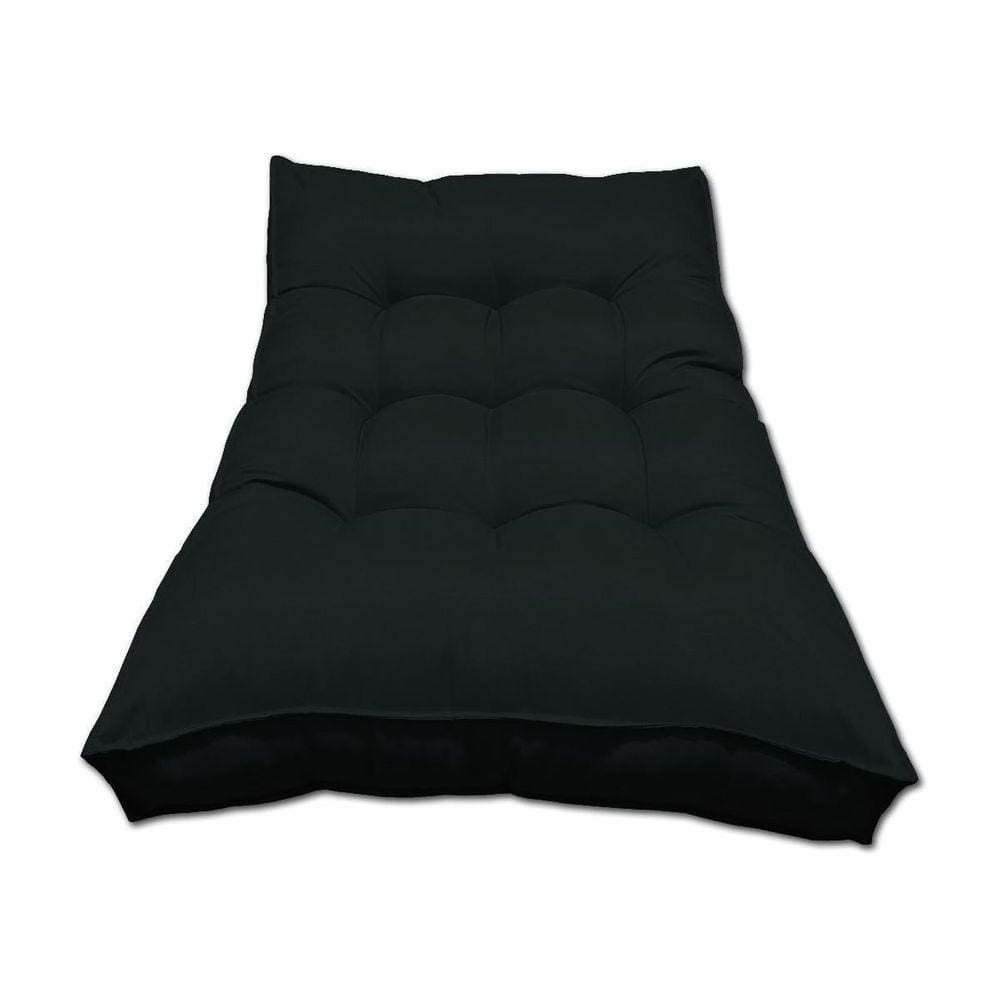 Almofada Futon Alto Oxford 120X80 Gigante Qualidade Preto