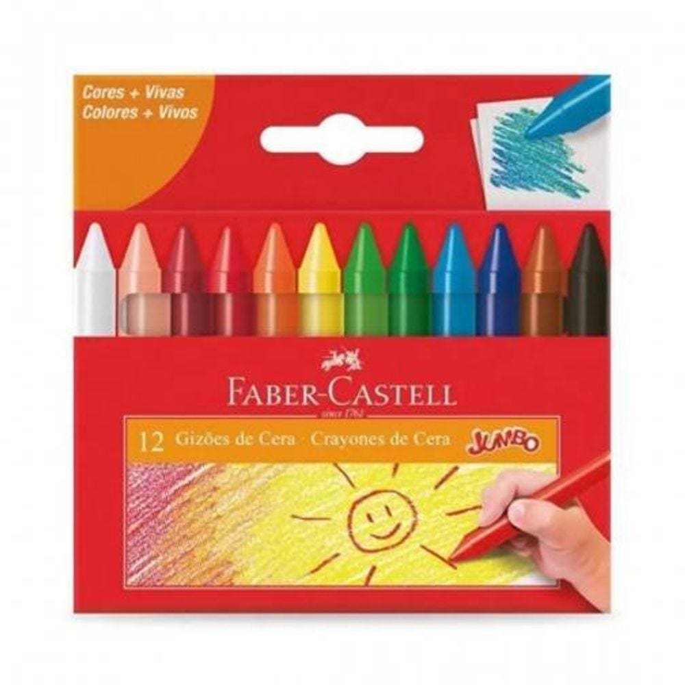 Gizão De Cera 141112 Com 12 Cores - Faber-Castell