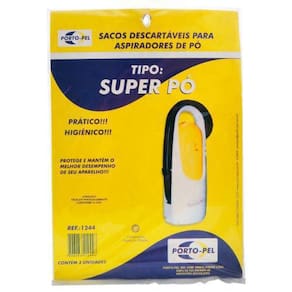 Saco Para Aspirador De Pó Modelo Super Pó Com 3 Unidades