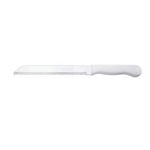 Faca Para Pão Em Aço Inox Cabo Branco Nº8.