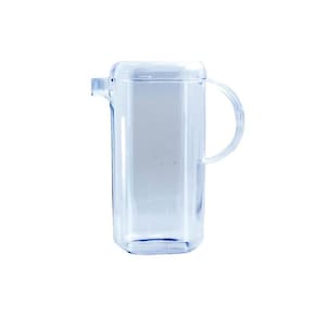 Jarra Quadrada Acrílica Com Tampa Lisa 1,8L