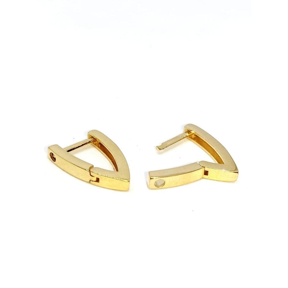 Brinco Belca Jacaré Liso, No Banho De Ouro