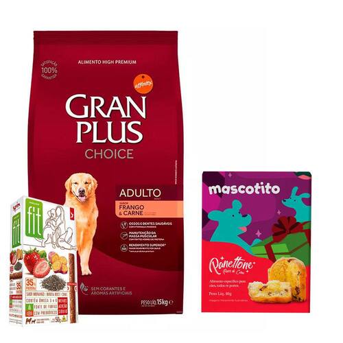 Ração Gran Plus Cães Choice Adultos Frango E Carne - 15kg +Surpresa Menor preço em Ração Gran Plus Cães Choice Adultos Frango E Carne - 15kg +Surpresa