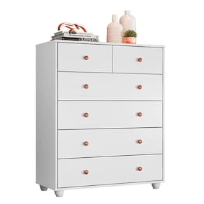 Cômoda Vittoria em MDP com 6 Gavetas Branco Fosco Star Confort