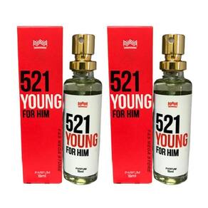 Kit 2 Perfume Masculino 521 Young For Him Amakha Paris 15Ml