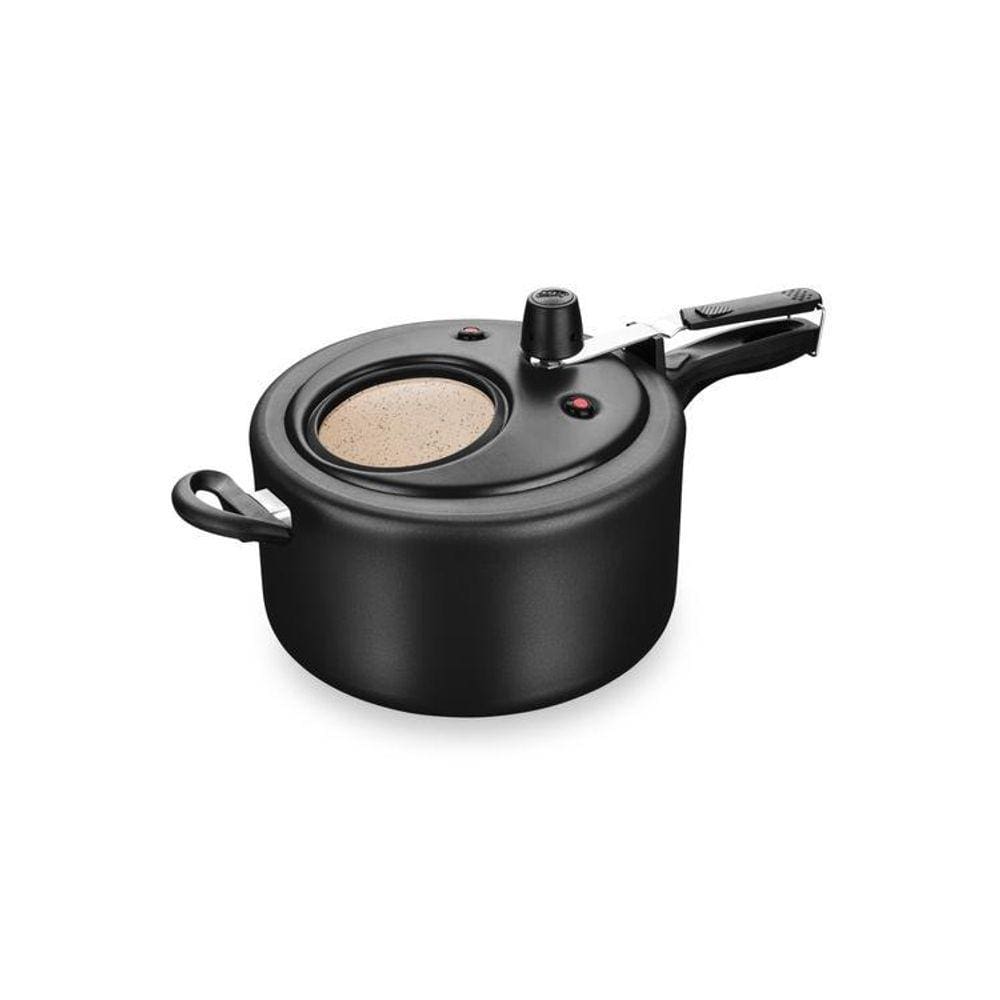 Panela De Pressão Superior Mta Com Visor Preto 8,0 Litros