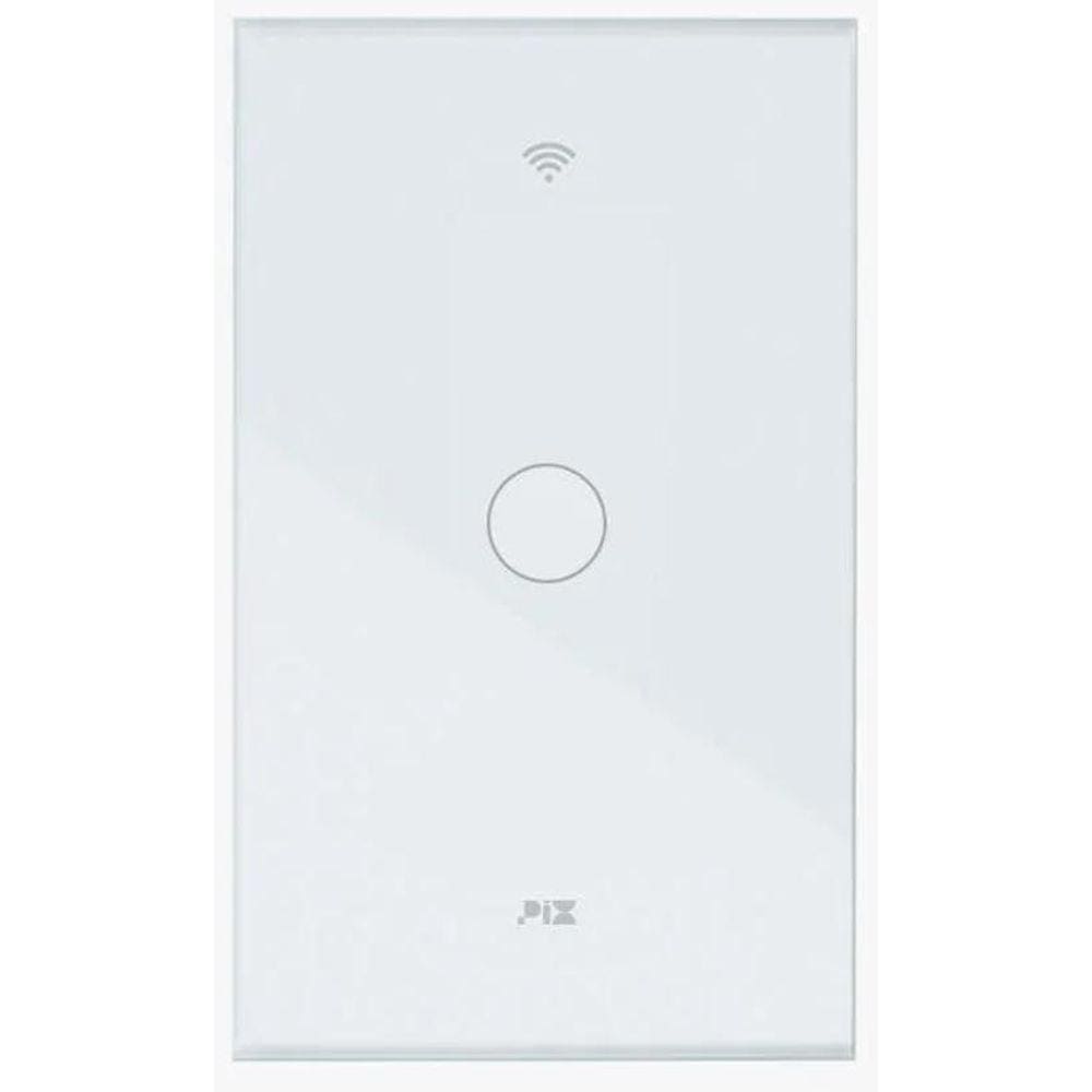 Interruptor Smart Touch Wifi Google Alexa 1 Tecla - Branco