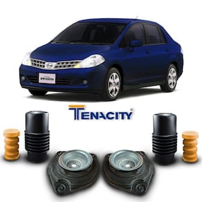 Par Coxim + Batente Coifa Dianteiro Tiida Sedan 2007 A 2013