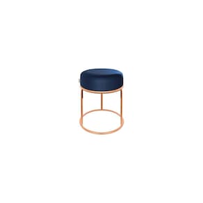 Puff Recepção Londres Alto Padrão Azul 50cm