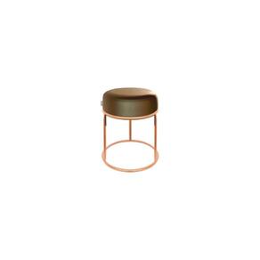 Puff Recepção Londres Alto Padrão Marrom Camel 50cm