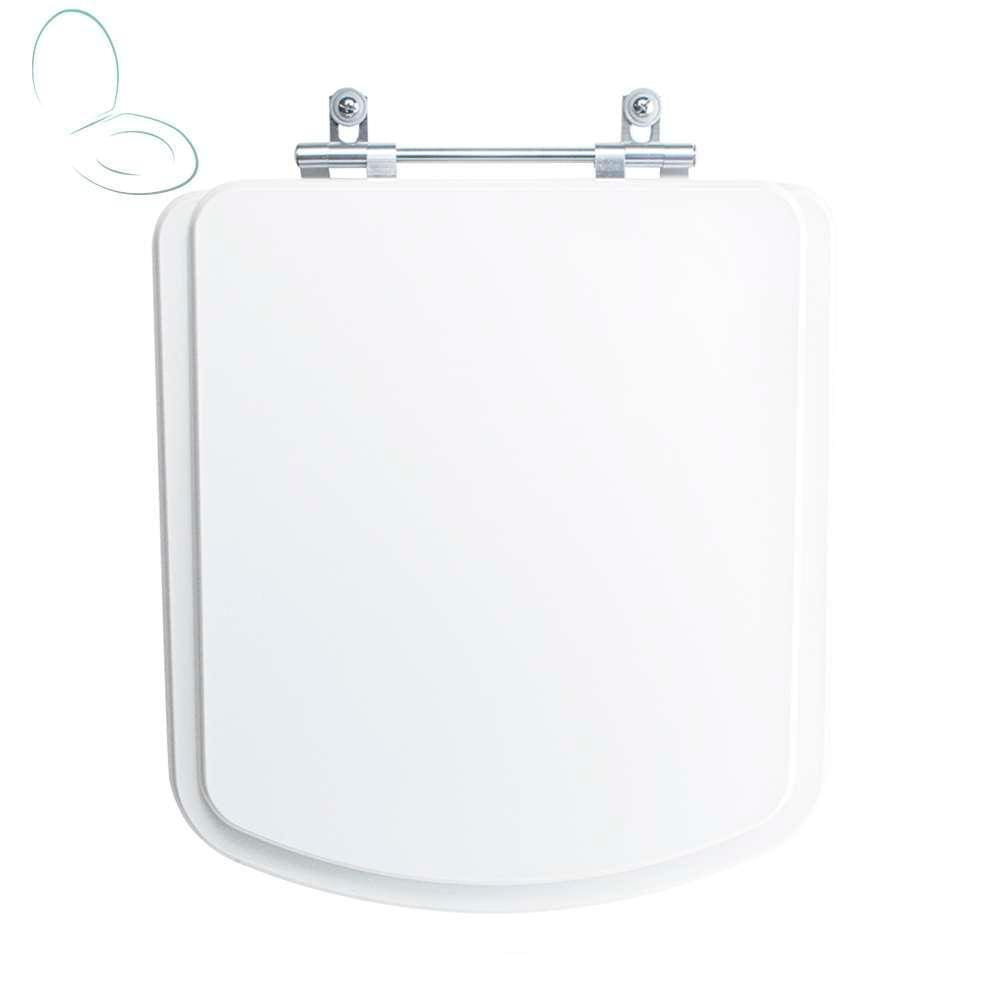 Assento Sanitário Tampa de Vaso Branco MDF Laqueado Bali para bacia Incepa