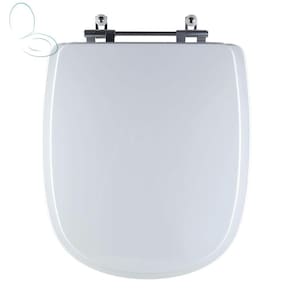 Assento Sanitário Tampa de Vaso Branco MDF Laqueado Donna para bacia Santamarina
