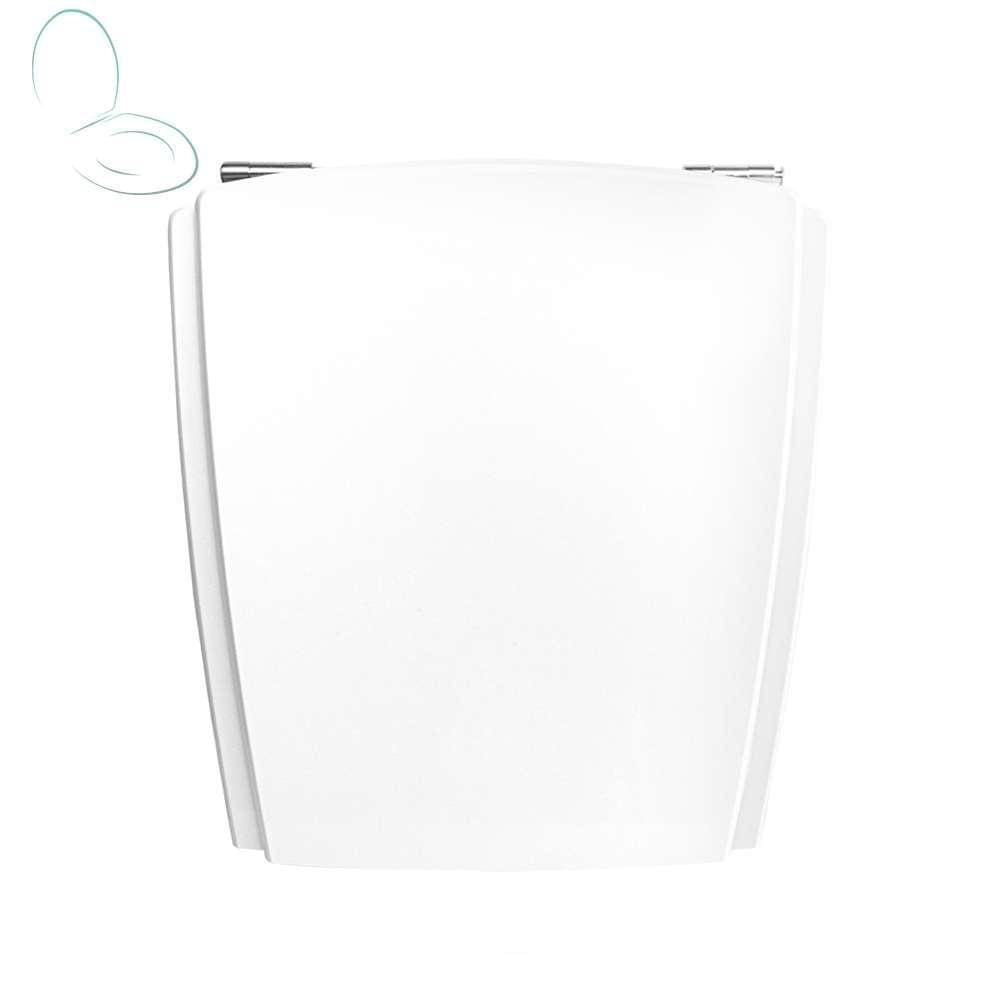 Assento Sanitário Tampa de Vaso Branco MDF Laqueado Nuage para bacia Incepa
