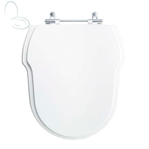 Tampa Vaso Sanitário Madeira Laqueada Hampton Branco para bacia Incepa
