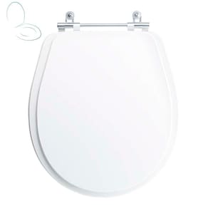 Tampa Vaso Sanitário Poliester Acrilico Avalon Branco para bacia Ideal Standard