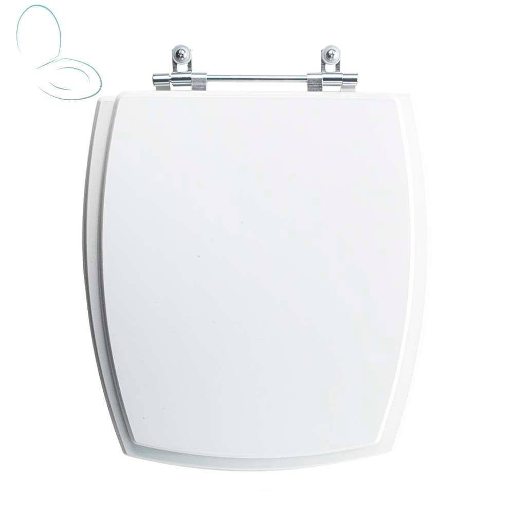 Tampa Vaso Sanitário Poliester Acrilico Anturius Branco para bacia Luzarte