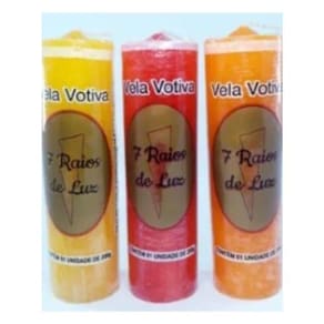 Kit 6 Und Velas Votiva 7 Dias Colorida - 210 Gr Cada
