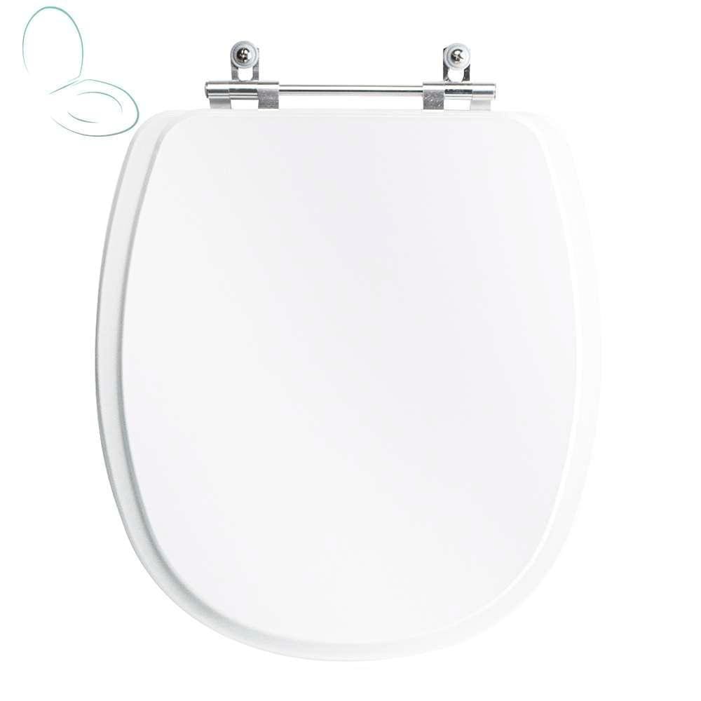 Tampa Vaso Sanitário Madeira Laqueada Fast Branco para bacia Deca