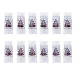 Kit 12 Maços Vela Palito Nossa Senhora Aparecida 8 Und Em