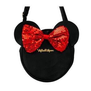 Bolsa Tiracolo Circular Rosto Assinatura Minnie 22X6X22Cm
