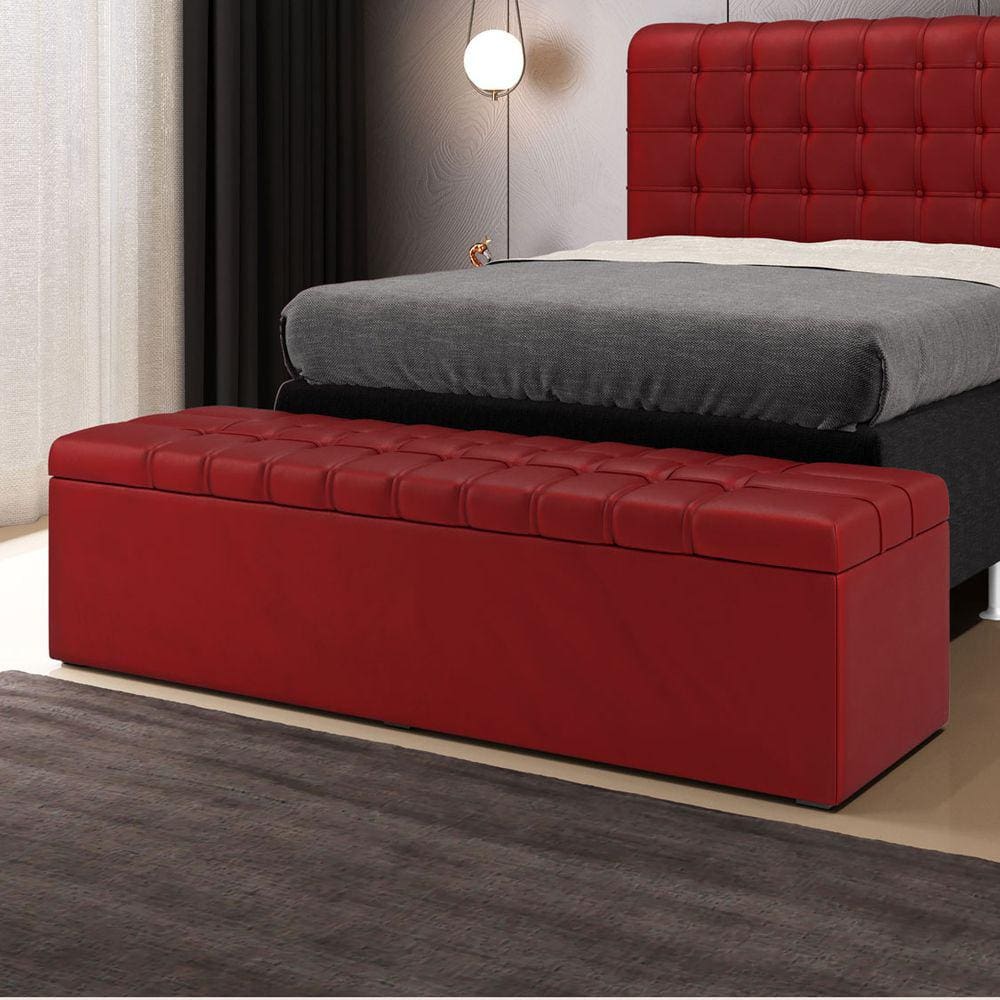 Calçadeira Alpha 140 / N-033 Veludo Vermelho
