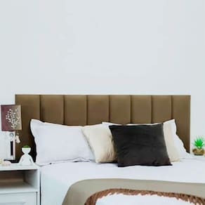 Cabeceira Modulada De Cama Casal Queen Quarto Kit C/ 8 Marrom