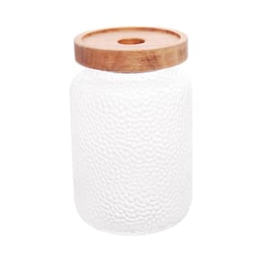 Porta Mantimento Lyor De Vidro Com Tampa De Acacia 700Ml