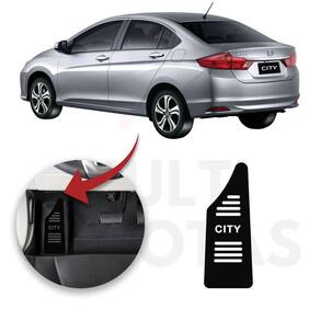 Descanso De Pé Honda City 2015 A 2021 Aço Escovado Preto