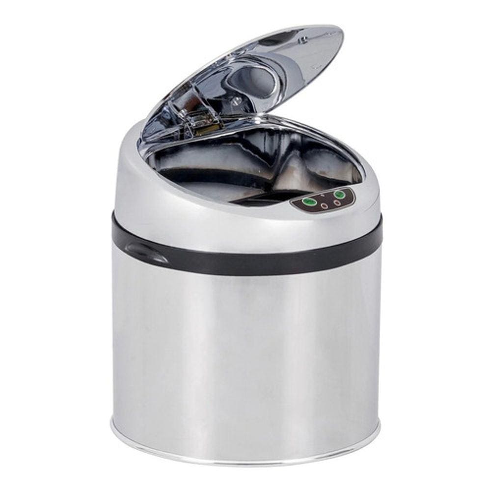Lixeira De Aço Inox Inteligente Com Sensor 6 Litros