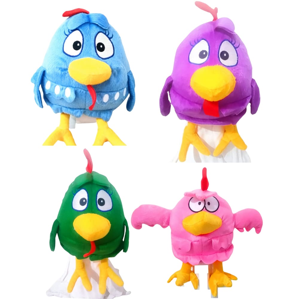 Pelúcia Galinha Pintadinha 28cm 4 Cores - 04 Personagens