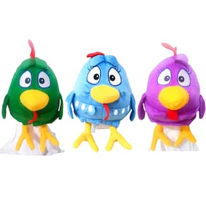 Pelúcia Galinha Pintadinha 28cm 3 Cores - 03 Personagens