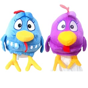 Pelúcia Galinha Pintadinha 28cm 2 Cores - 02 Personagens