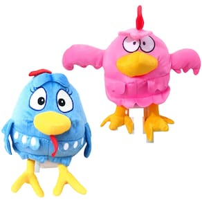 Pelúcia Galinha Pintadinha 28cm 2 Cores - 02 Personagens