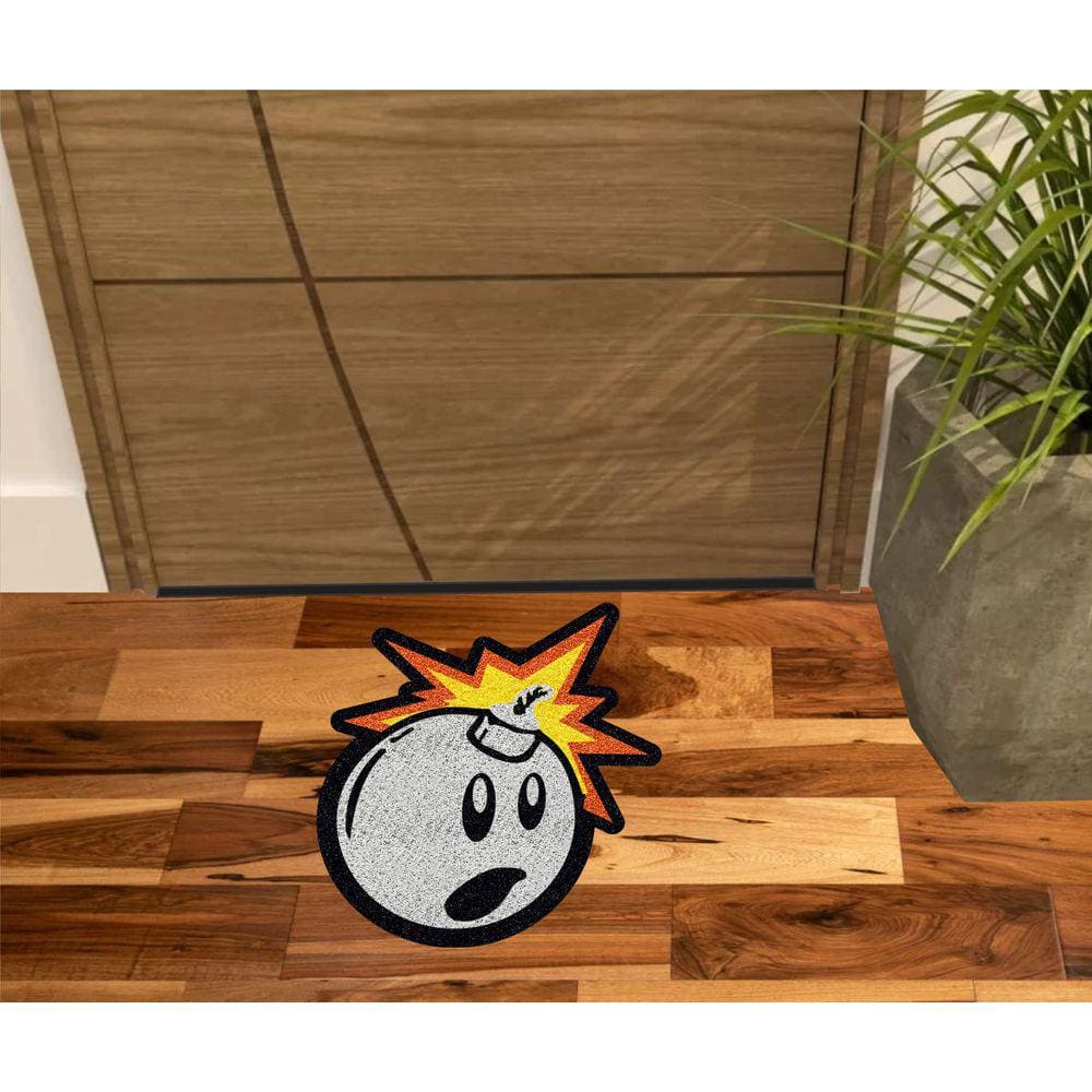 Tapete Bomba No Formato Cor Prata Grande.