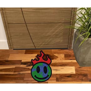 Tapete Planeta Pegando Fogo Para Decoração De Quarto, Sala E Demais.