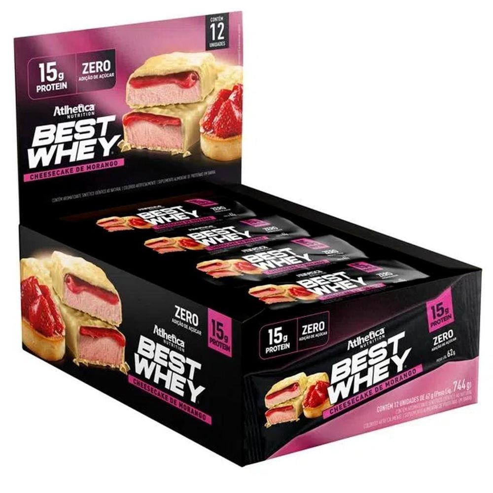 Best Whey Bar 15G De Proteína 12 Un. 62G 744G - Atlhetica