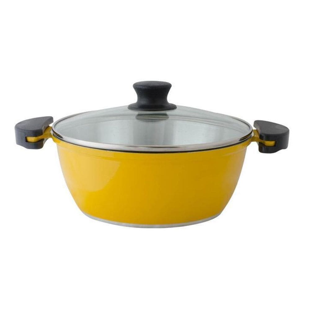 Panelão Alumínio Fundido Gulê Amarelo 32Cm 8,5 Litros