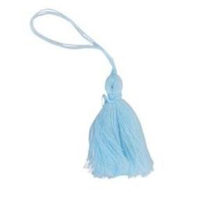 Pingente De Tassel 9Cm Azul Céu Com 5 Unidades