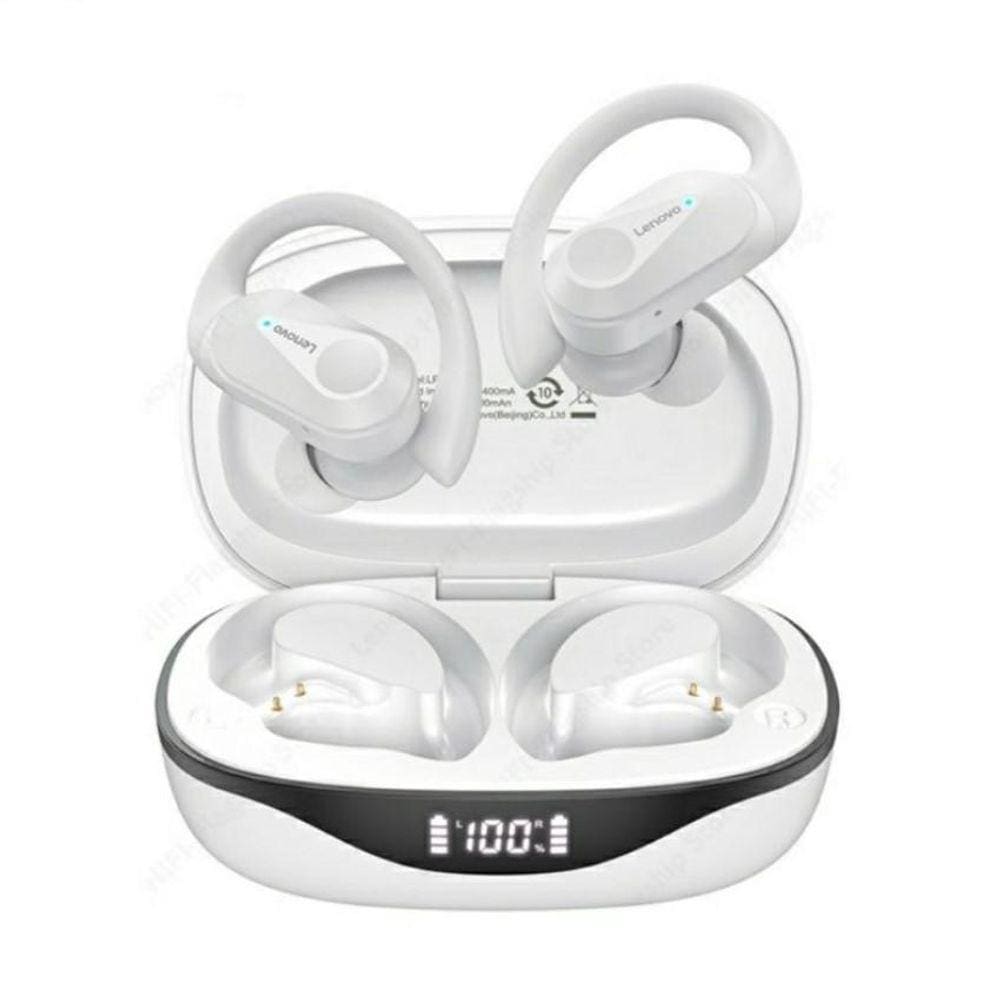 Fone Ouvido Lenovo Lp75 Gancho Ouvido Sem Fio Bluetooth 5.3