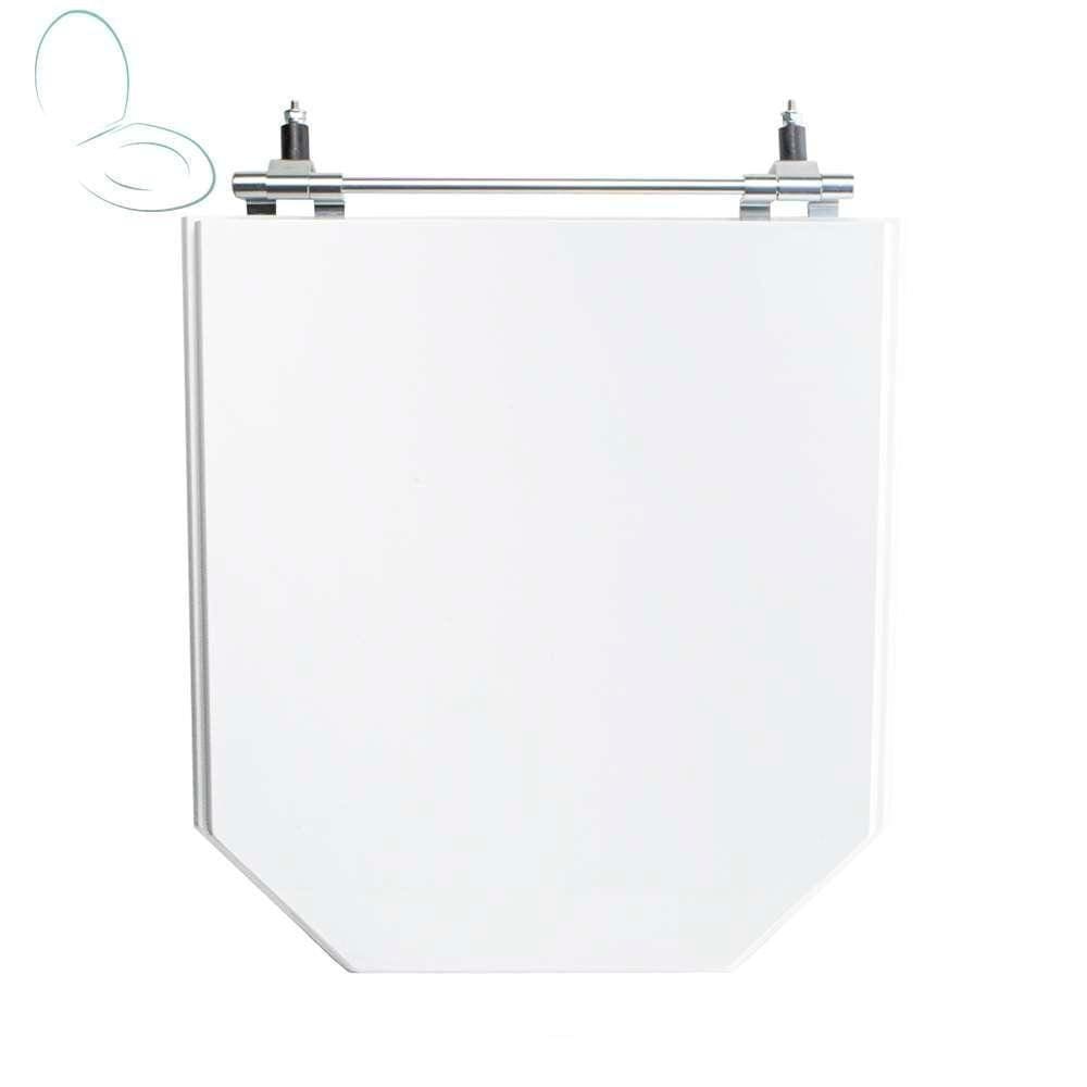 Tampa Vaso Sanitário Madeira Laqueada Atrium Branco Para Bacia Incepa